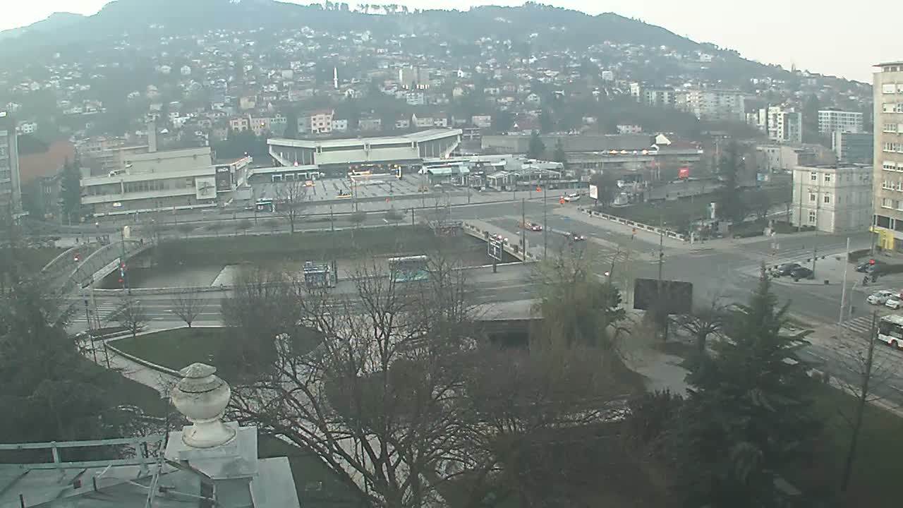 Općina (Municipality) Centar Sarajevo Skyline Live Cam - Centar, Sarajevo, Sarajevo Canton, Federation of Bosnia and Herzegovina,  Bosnia and Herzegovina