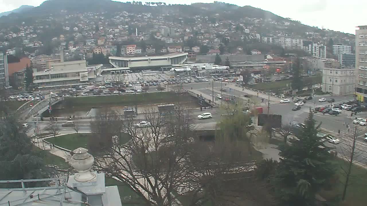 Općina (Municipality) Centar Sarajevo Skyline Live Cam - Centar, Sarajevo, Sarajevo Canton, Federation of Bosnia and Herzegovina,  Bosnia and Herzegovina