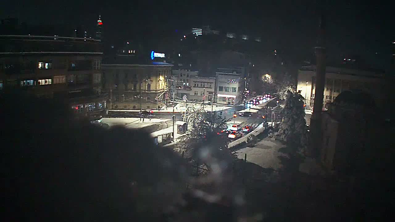 Općina ( Municipality ) Centar Sarajevo Hamza HumeMarsala Tita St Junction & Alipasina Mosque Live Cam - Centar, Sarajevo, Federation of Bosnia and Herzegovina,  Bosnia and Herzegovina 