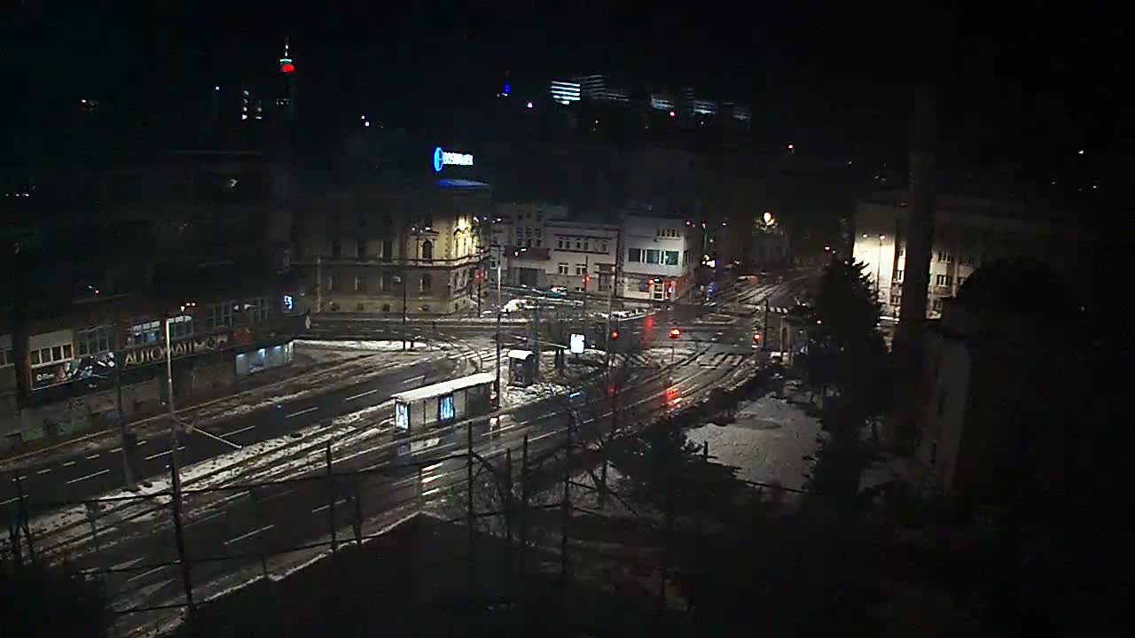 Općina ( Municipality ) Centar Sarajevo Hamza HumeMarsala Tita St Junction & Alipasina Mosque Live Cam - Centar, Sarajevo, Federation of Bosnia and Herzegovina,  Bosnia and Herzegovina 