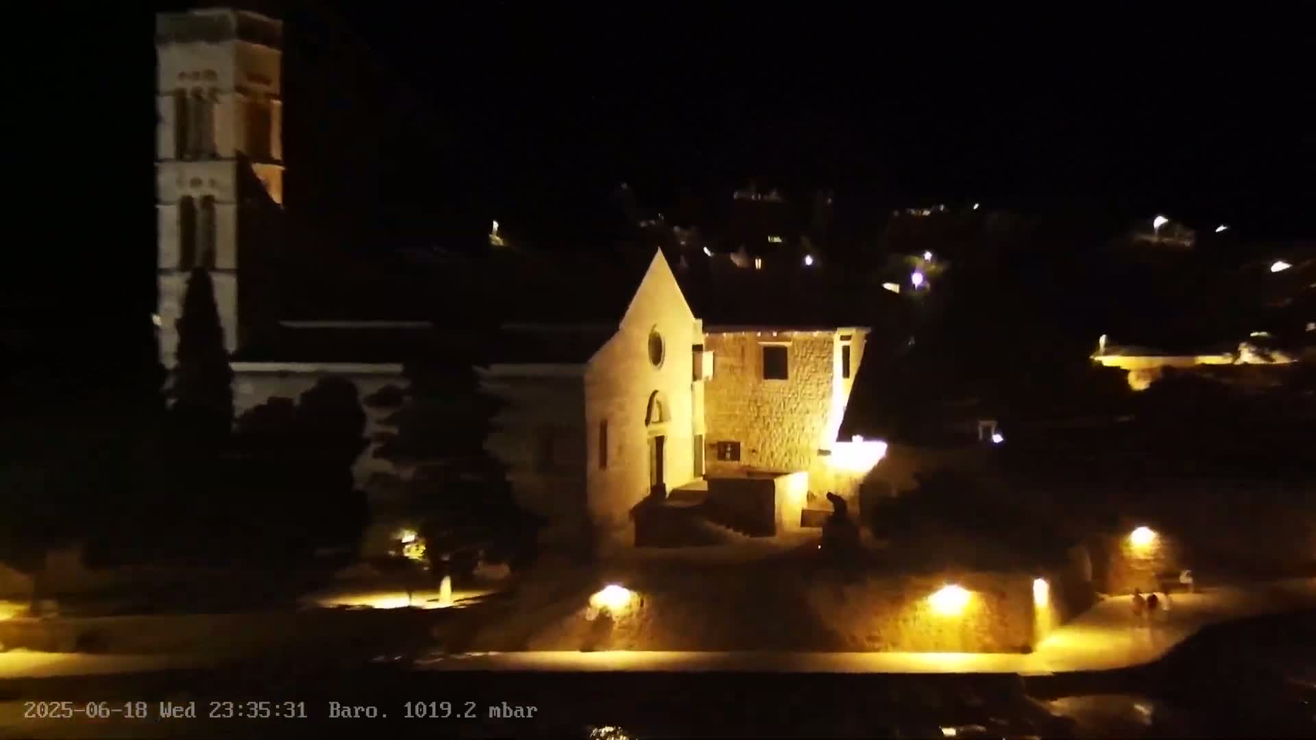 Dalmatia, Hvar Town  & Adriatic Coast Beach Kriza Panaromic Live Cam - Hvar, Grad Hvar, Split-Dalmatia, Croatia