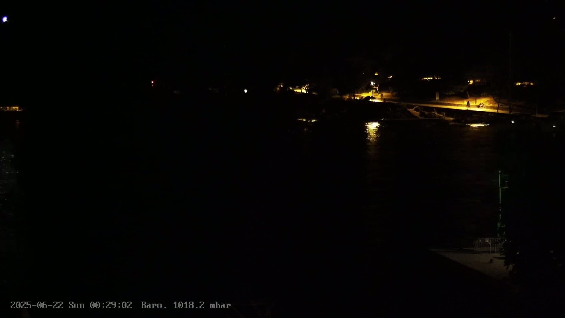Dalmatia, Hvar Town  & Adriatic Coast Beach Kriza Panaromic Live Cam - Hvar, Grad Hvar, Split-Dalmatia, Croatia