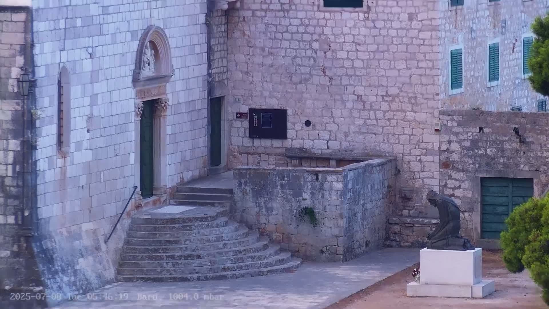 Dalmatia, Hvar Town  & Adriatic Coast Beach Kriza Panaromic Live Cam - Hvar, Grad Hvar, Split-Dalmatia, Croatia