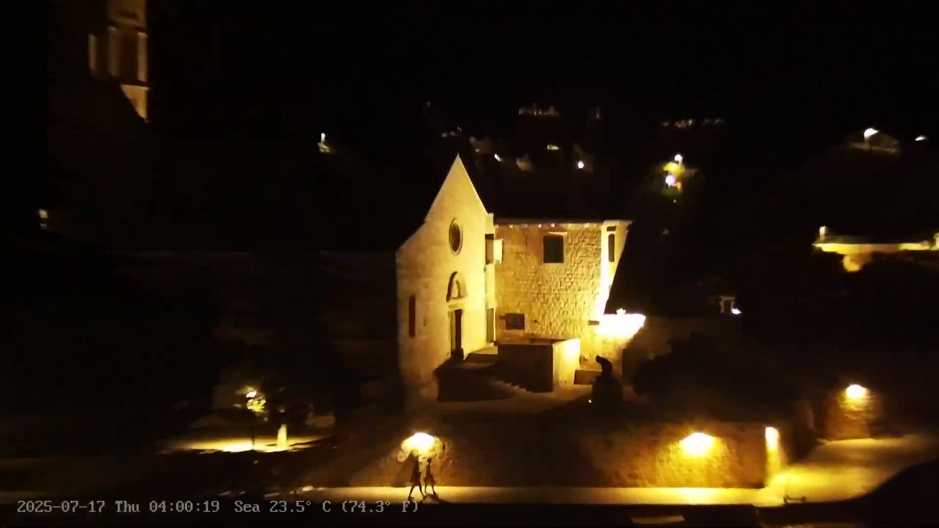 Dalmatia, Hvar Town  & Adriatic Coast Beach Kriza Panaromic Live Cam - Hvar, Grad Hvar, Split-Dalmatia, Croatia