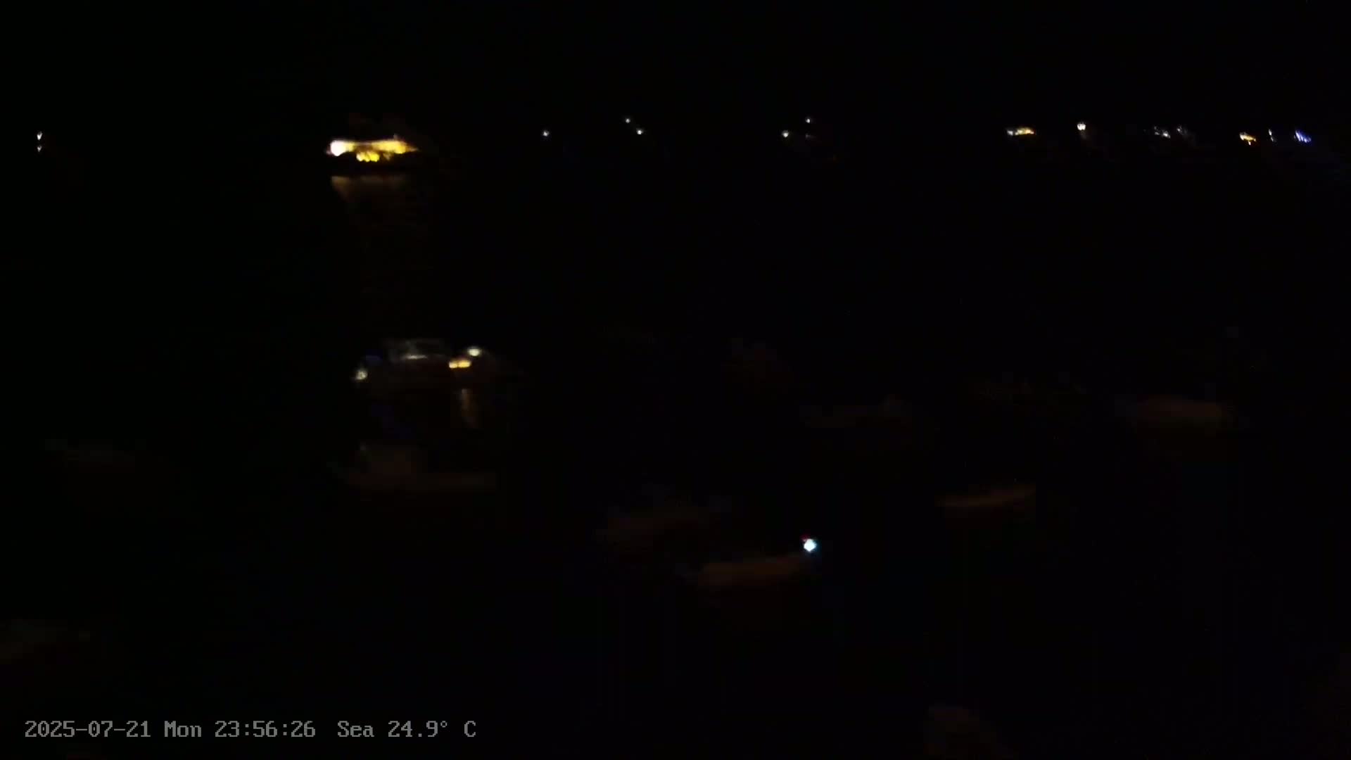Dalmatia, Hvar Town  & Adriatic Coast Beach Kriza Panaromic Live Cam - Hvar, Grad Hvar, Split-Dalmatia, Croatia