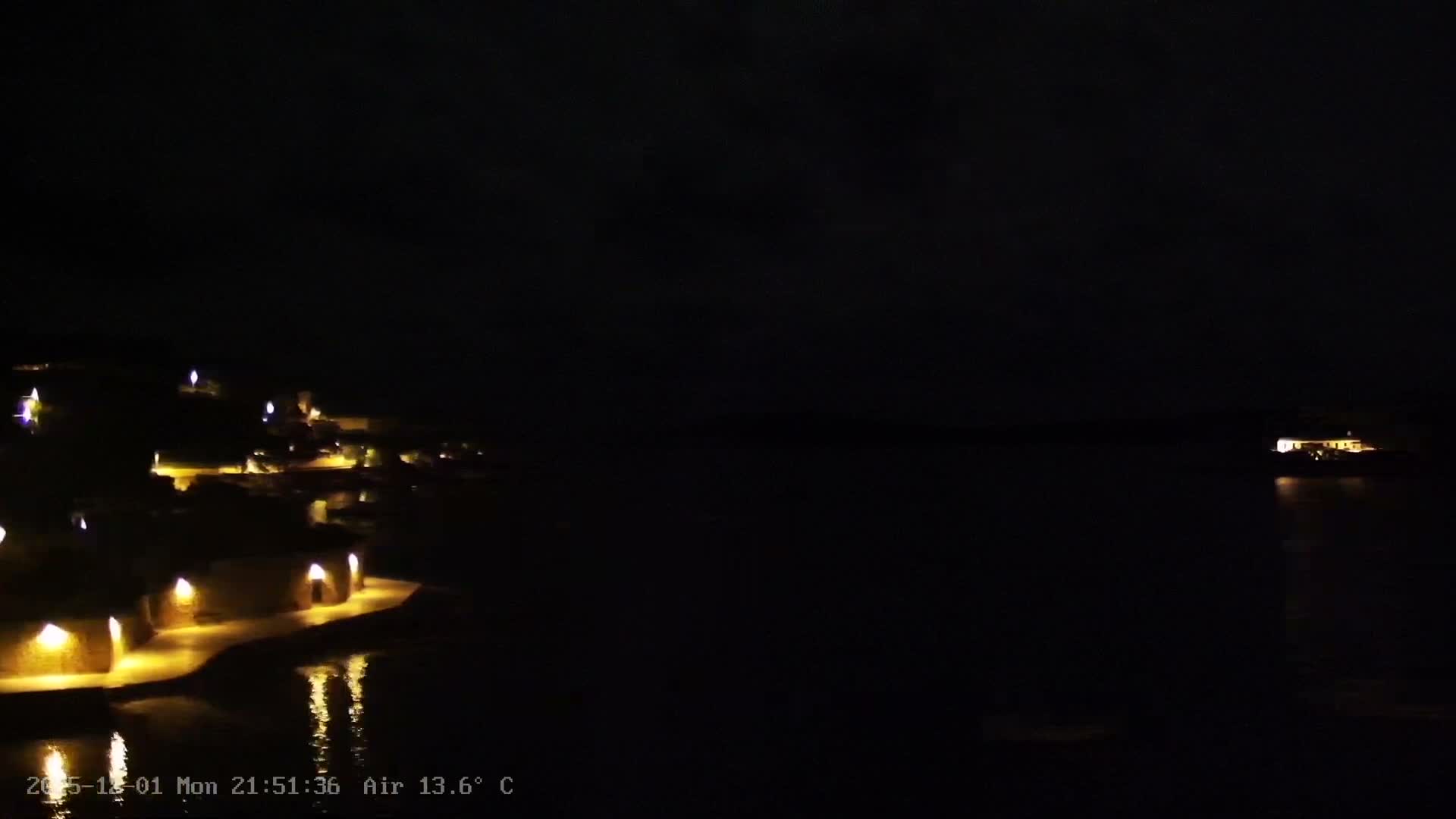 Dalmatia, Hvar Town  & Adriatic Coast Beach Kriza Panaromic Live Cam - Hvar, Grad Hvar, Split-Dalmatia, Croatia