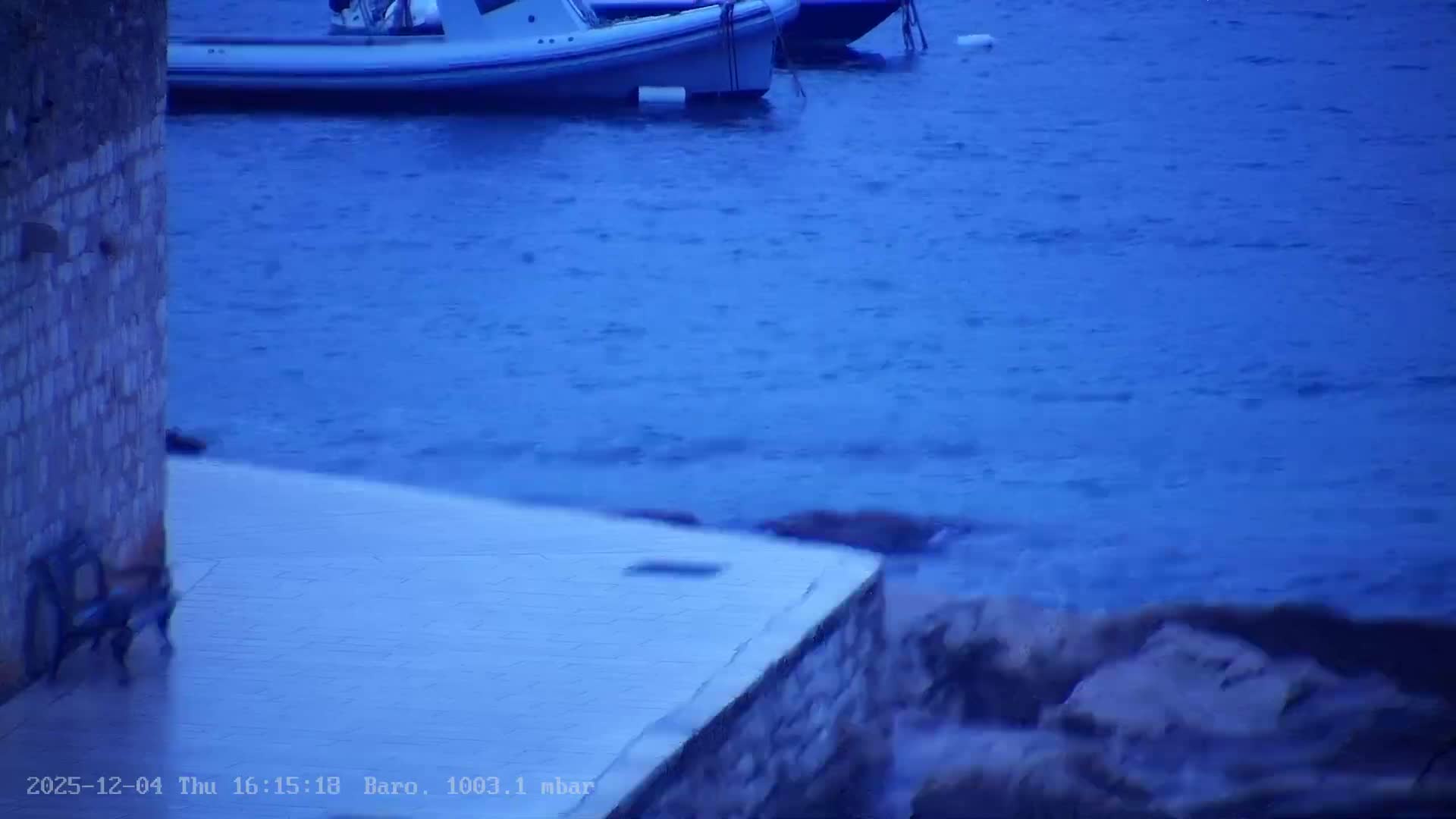 Dalmatia, Hvar Town  & Adriatic Coast Beach Kriza Panaromic Live Cam - Hvar, Grad Hvar, Split-Dalmatia, Croatia