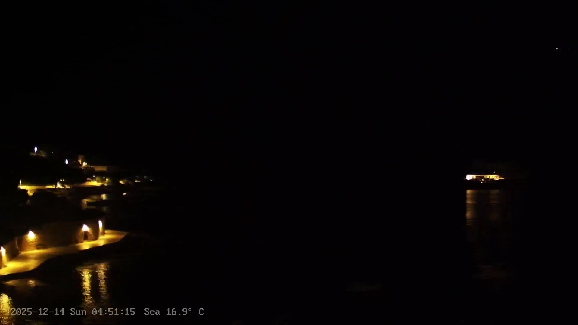 Dalmatia, Hvar Town  & Adriatic Coast Beach Kriza Panaromic Live Cam - Hvar, Grad Hvar, Split-Dalmatia, Croatia