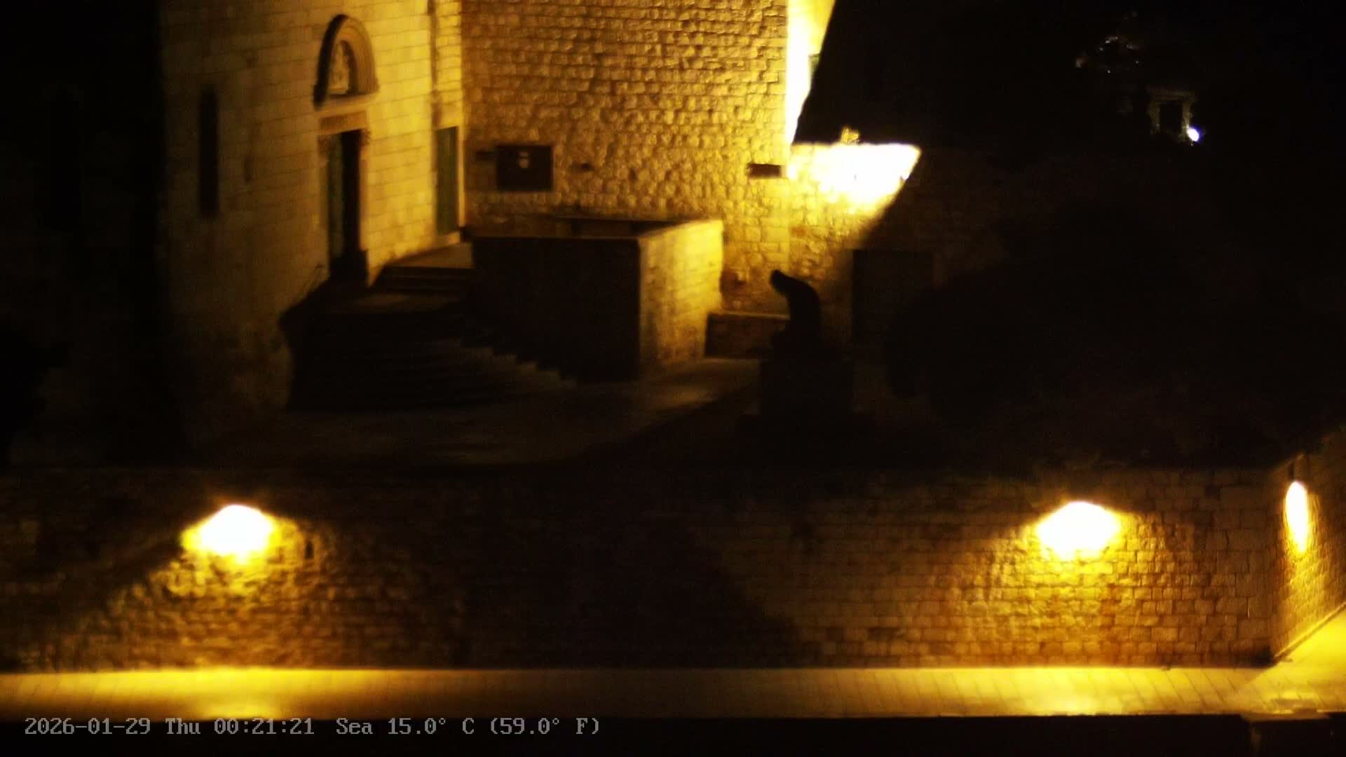 Dalmatia, Hvar Town  & Adriatic Coast Beach Kriza Panaromic Live Cam - Hvar, Grad Hvar, Split-Dalmatia, Croatia