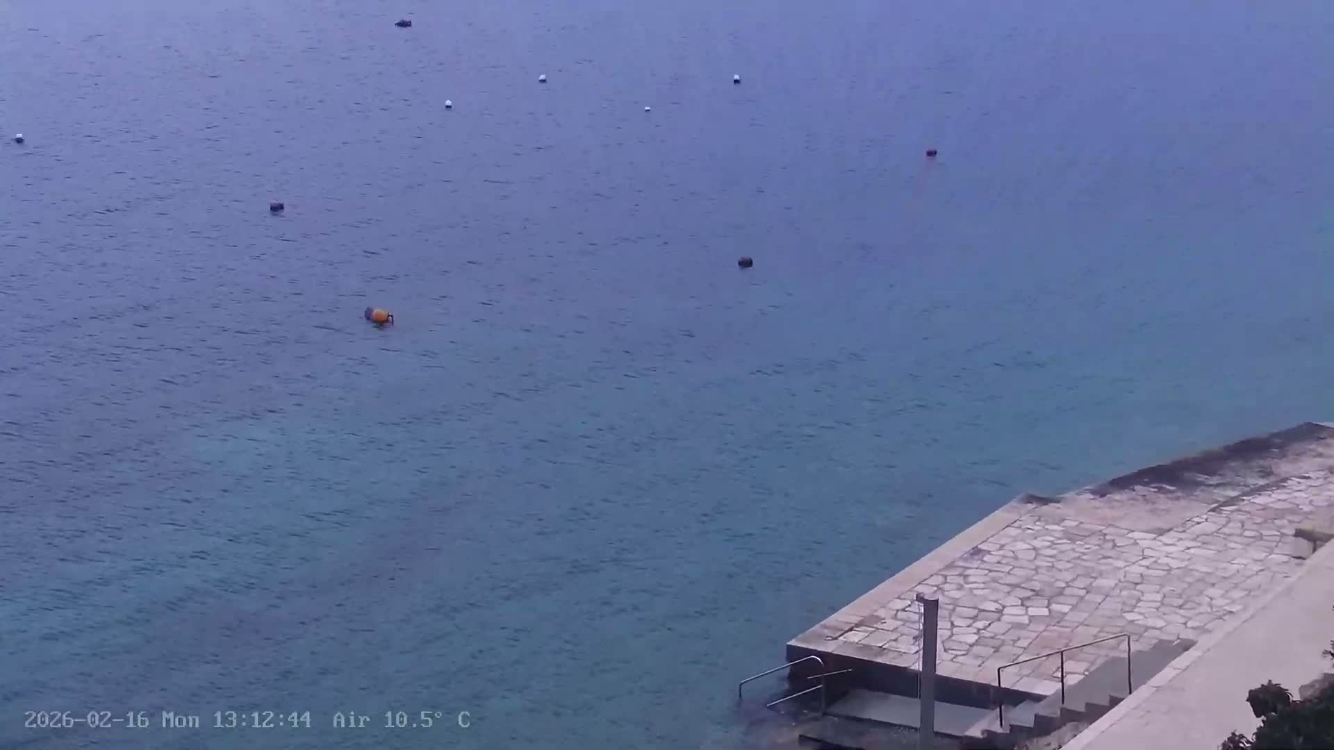 Dalmatia, Hvar Town  & Adriatic Coast Beach Kriza Panaromic Live Cam - Hvar, Grad Hvar, Split-Dalmatia, Croatia