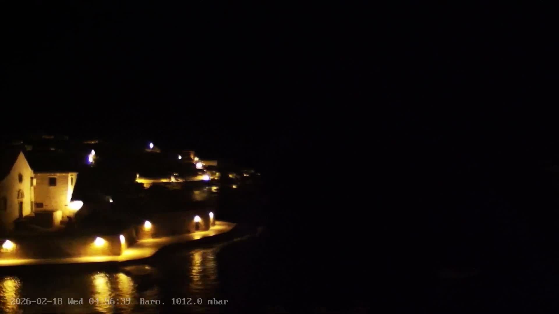 Dalmatia, Hvar Town  & Adriatic Coast Beach Kriza Panaromic Live Cam - Hvar, Grad Hvar, Split-Dalmatia, Croatia