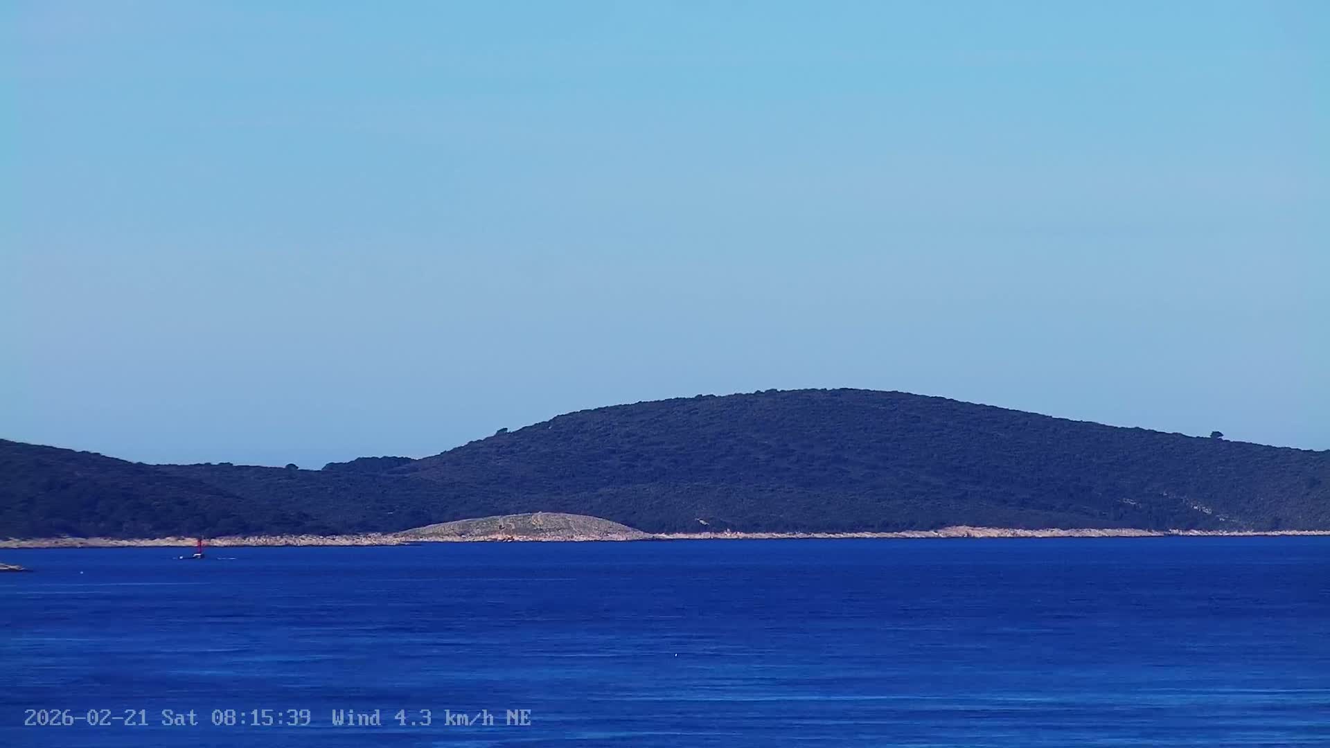 Dalmatia, Hvar Town  & Adriatic Coast Beach Kriza Panaromic Live Cam - Hvar, Grad Hvar, Split-Dalmatia, Croatia