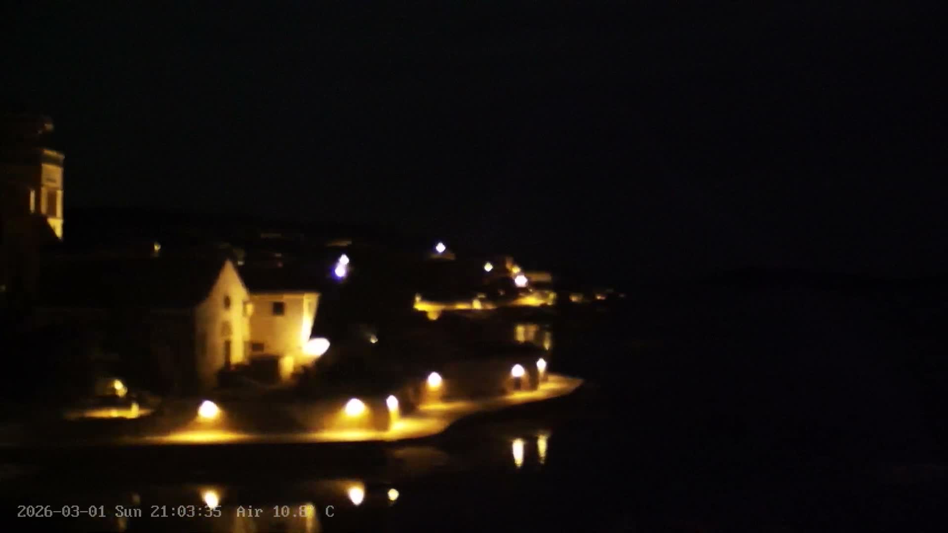Dalmatia, Hvar Town  & Adriatic Coast Beach Kriza Panaromic Live Cam - Hvar, Grad Hvar, Split-Dalmatia, Croatia