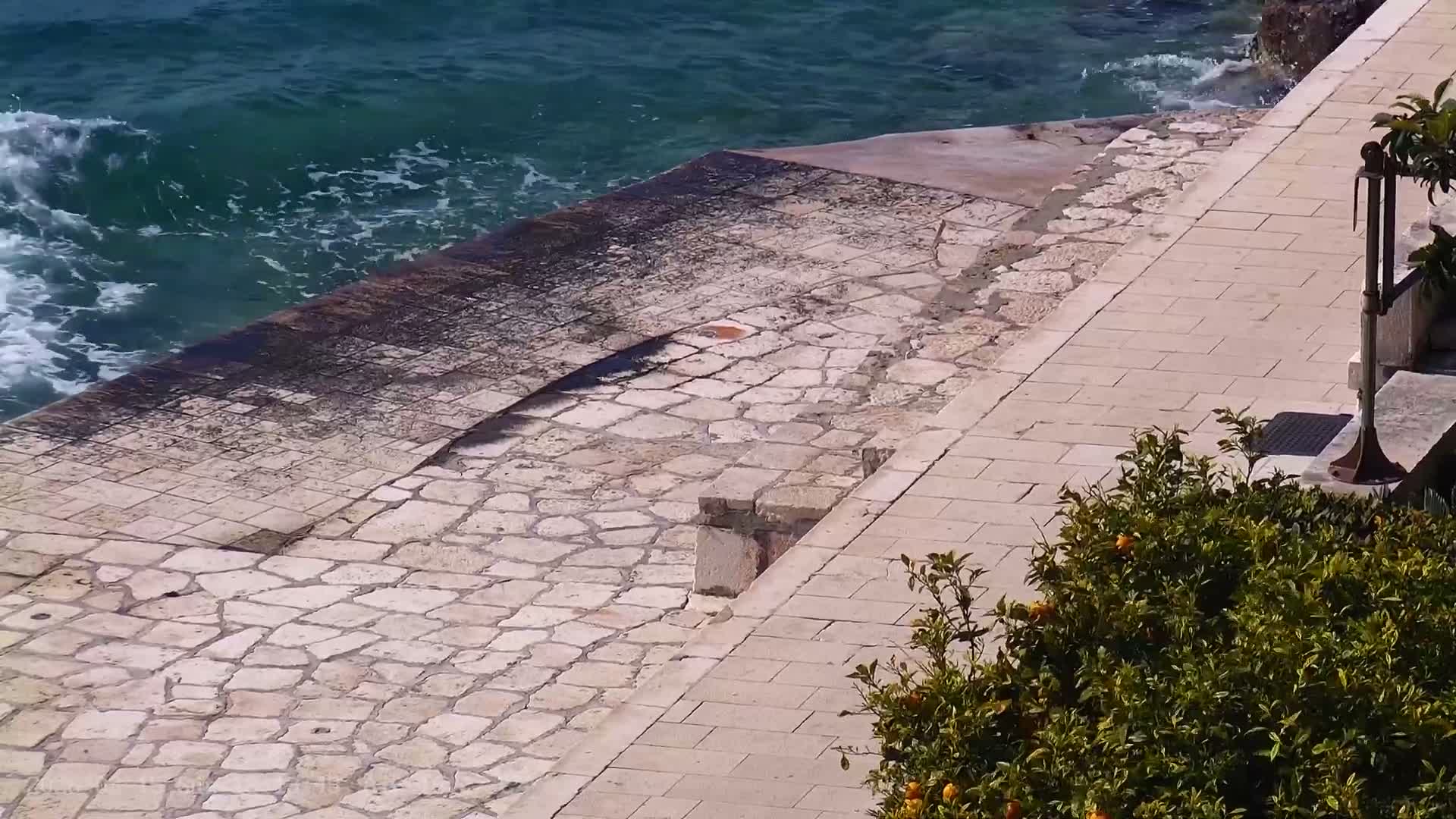 Dalmatia, Hvar Town  & Adriatic Coast Beach Kriza Panaromic Live Cam - Hvar, Grad Hvar, Split-Dalmatia, Croatia