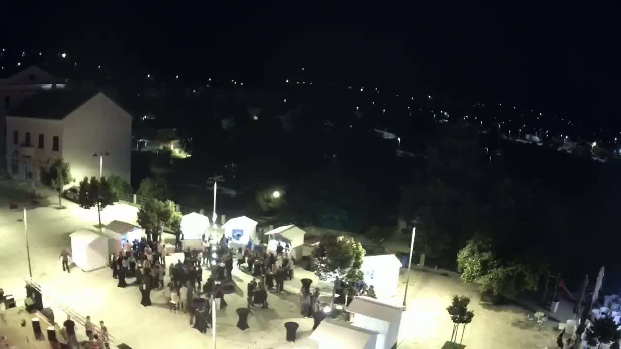 Drniš Town Skyline & Promina Mountain Live Cam - Drnis, Grad Drnis, Šibenik-Knin, Croatia