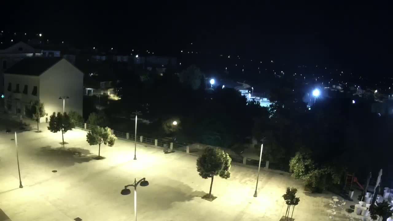 Drniš Town Skyline & Promina Mountain Live Cam - Drnis, Grad Drnis, Šibenik-Knin, Croatia