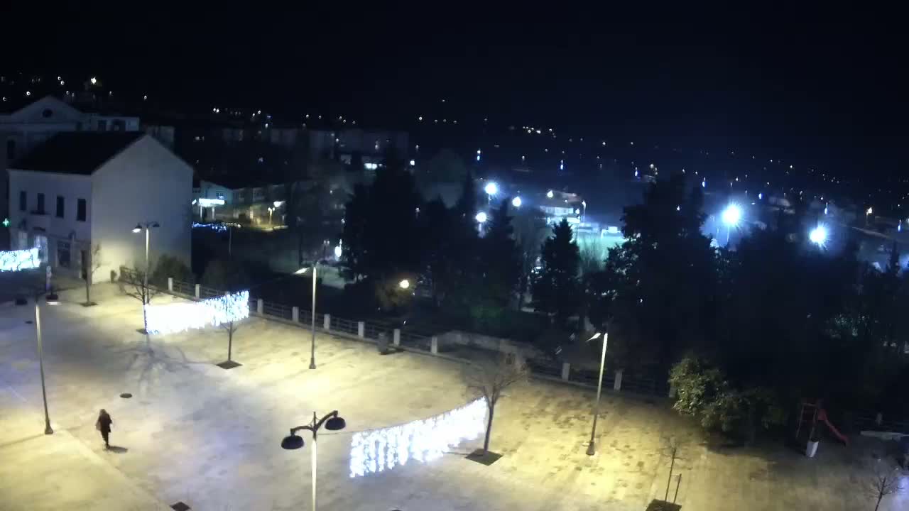 Drniš Town Skyline & Promina Mountain Live Cam - Drnis, Grad Drnis, Šibenik-Knin, Croatia