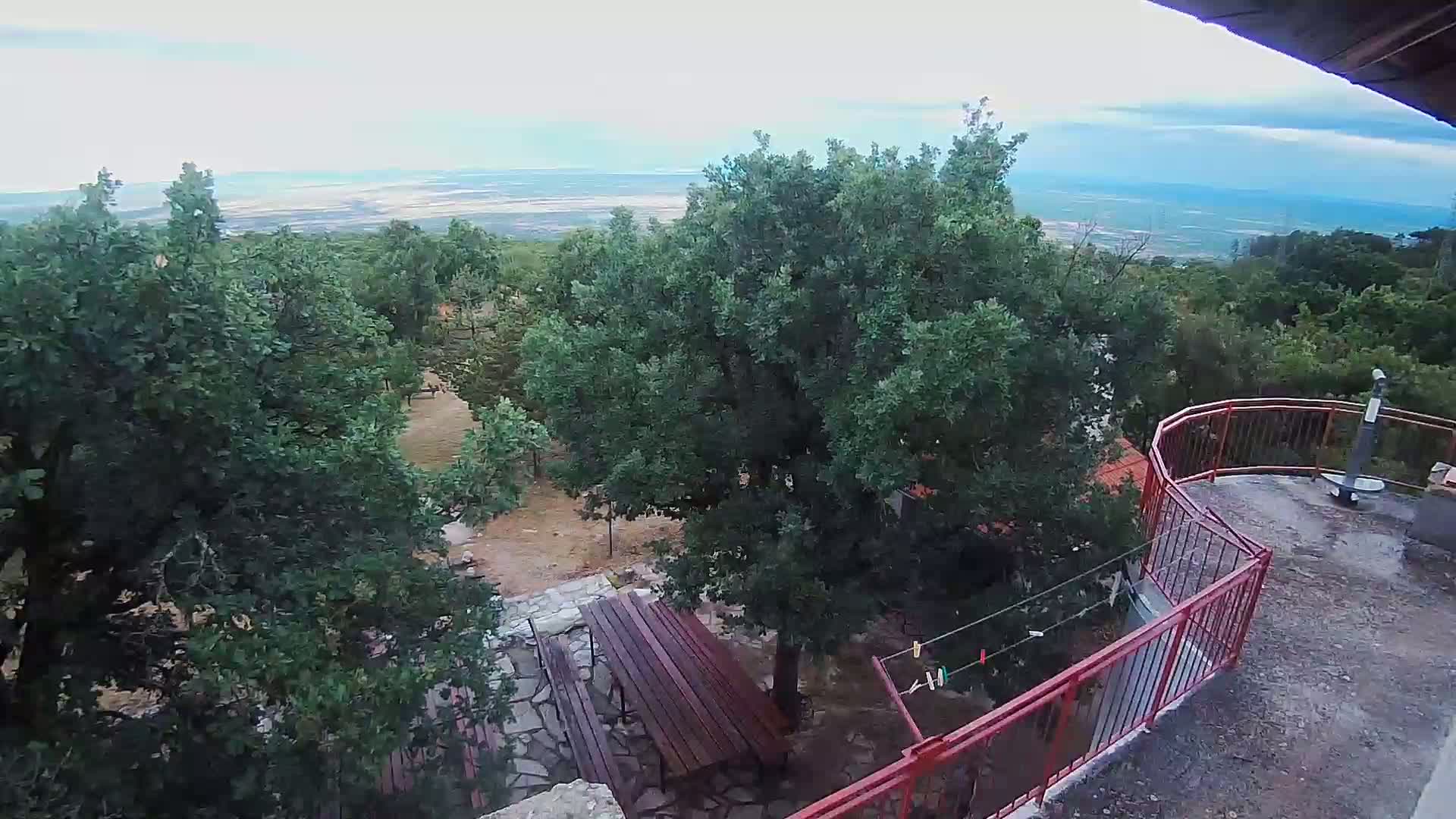 Promina Mountain (855m) Observation Deck Live Cam - Siverić, Grad Drnis, Šibenik-Knin, Croatia