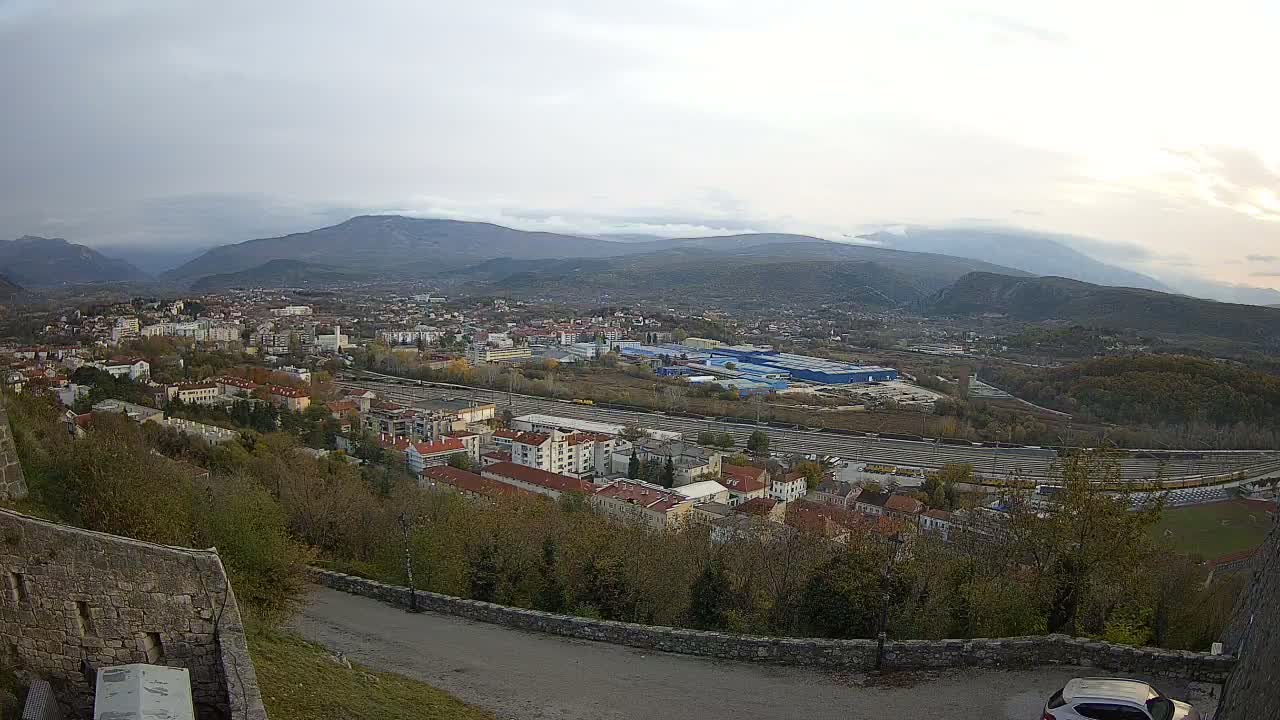 Knin  Skyline from Knin Castle Live Cam - Knin, Šibenik-Knin, Croatia