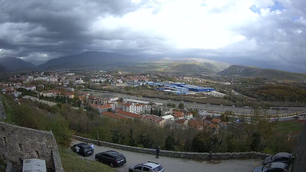 Knin  Skyline from Knin Castle Live Cam - Knin, Šibenik-Knin, Croatia
