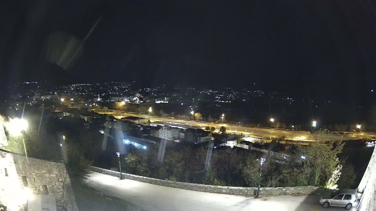 Knin  Skyline from Knin Castle Live Cam - Knin, Šibenik-Knin, Croatia