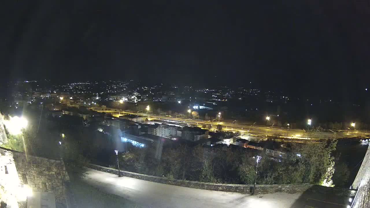 Knin  Skyline from Knin Castle Live Cam - Knin, Šibenik-Knin, Croatia