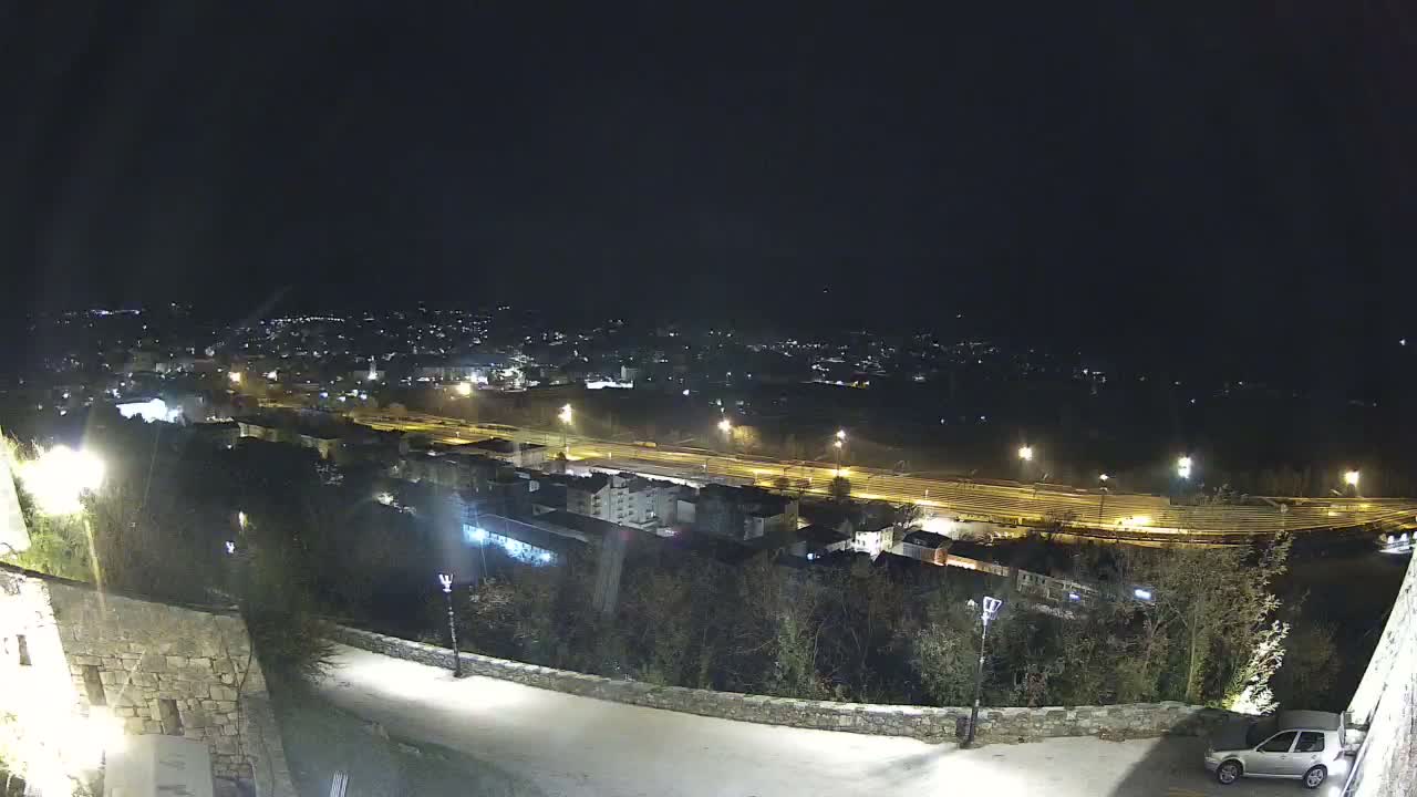 Knin  Skyline from Knin Castle Live Cam - Knin, Šibenik-Knin, Croatia