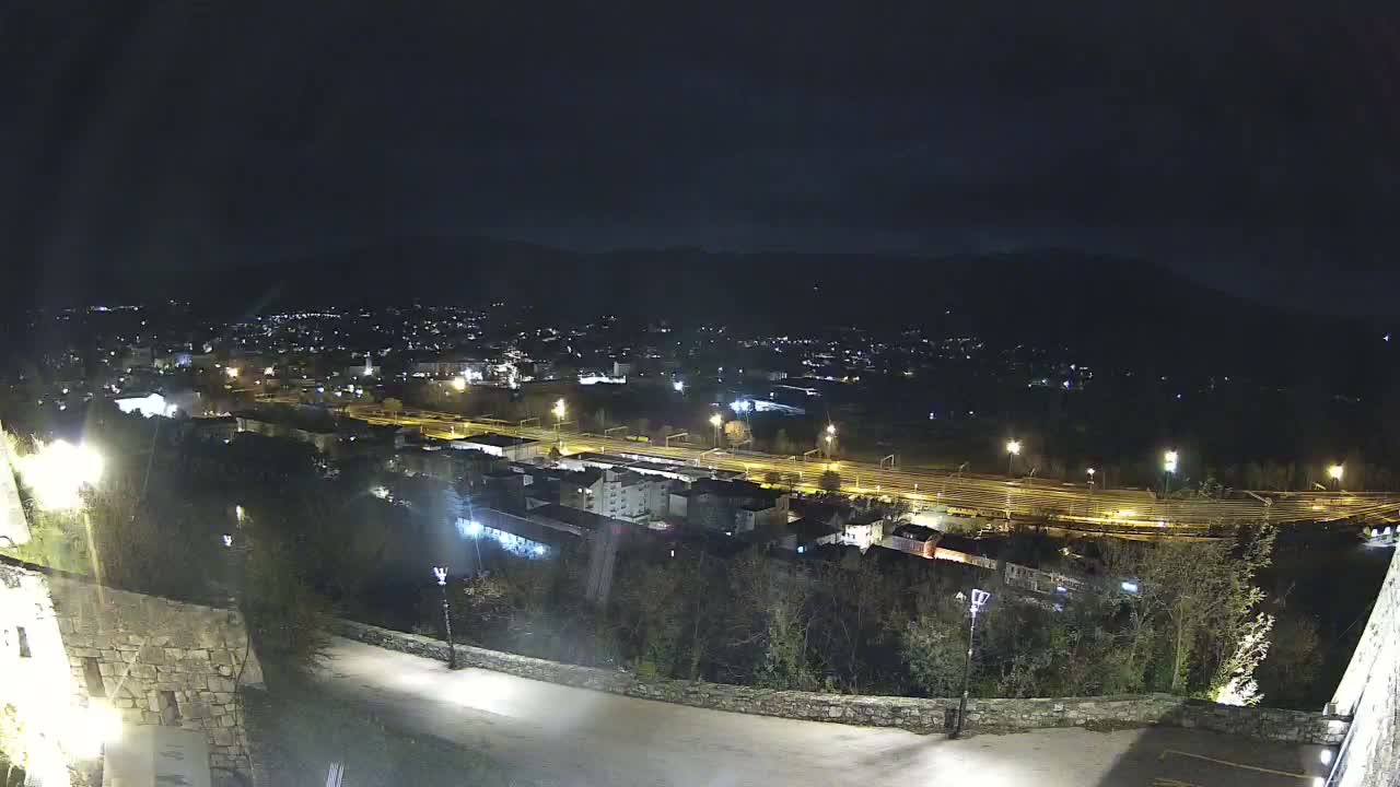 Knin  Skyline from Knin Castle Live Cam - Knin, Šibenik-Knin, Croatia