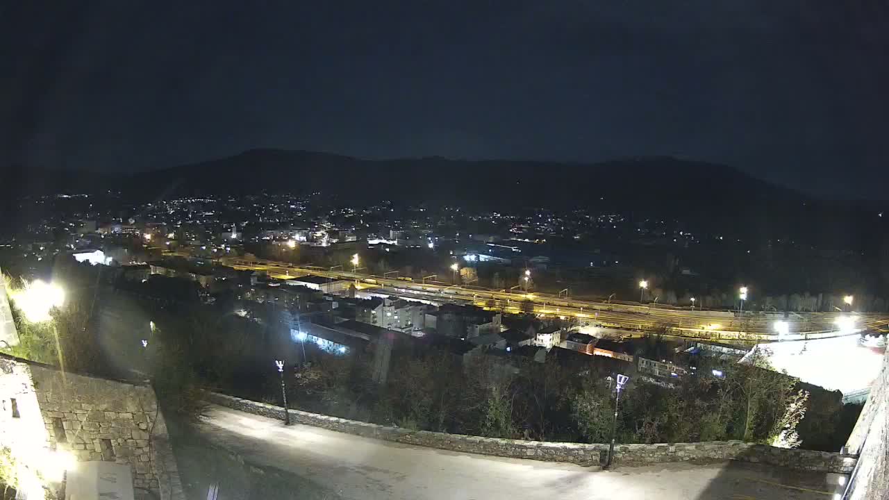 Knin  Skyline from Knin Castle Live Cam - Knin, Šibenik-Knin, Croatia
