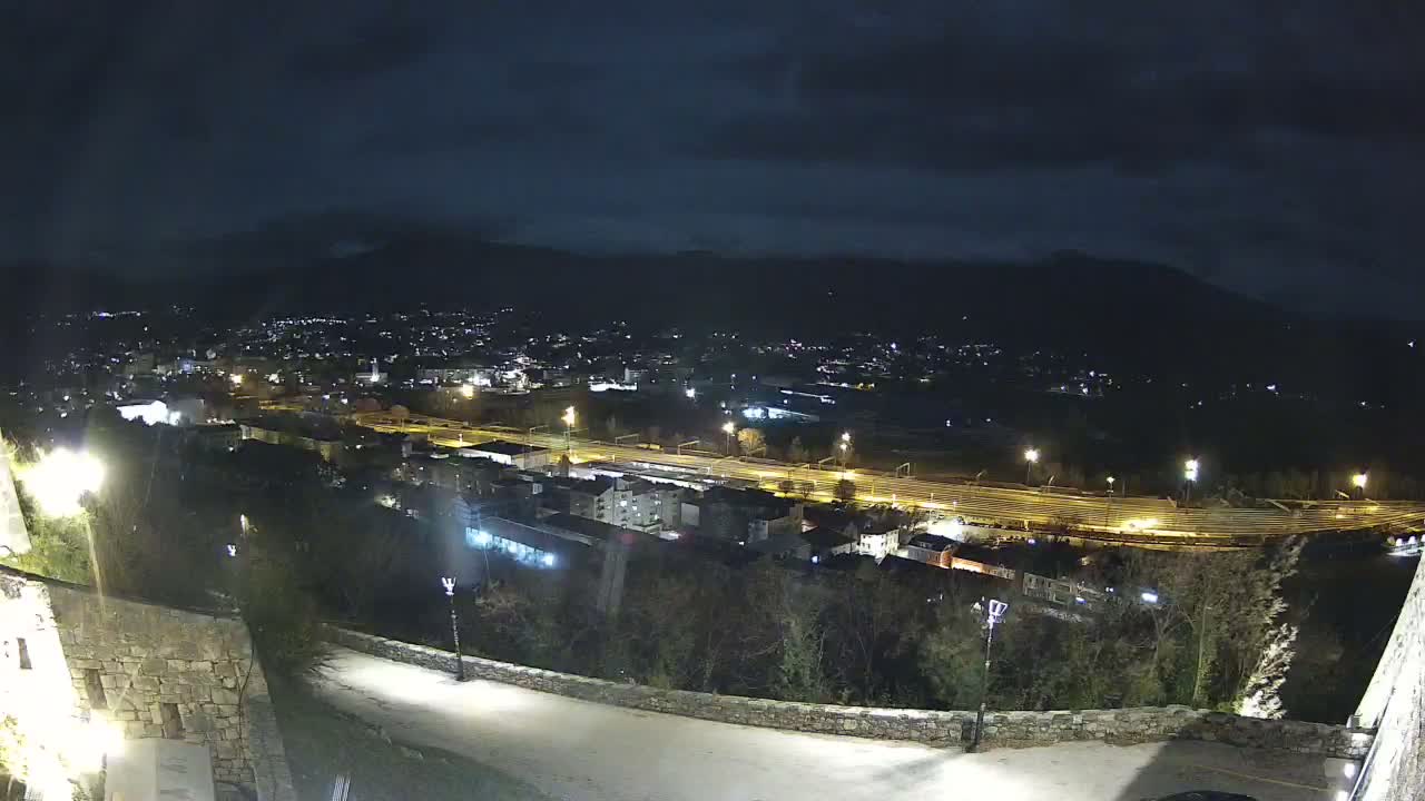 Knin  Skyline from Knin Castle Live Cam - Knin, Šibenik-Knin, Croatia