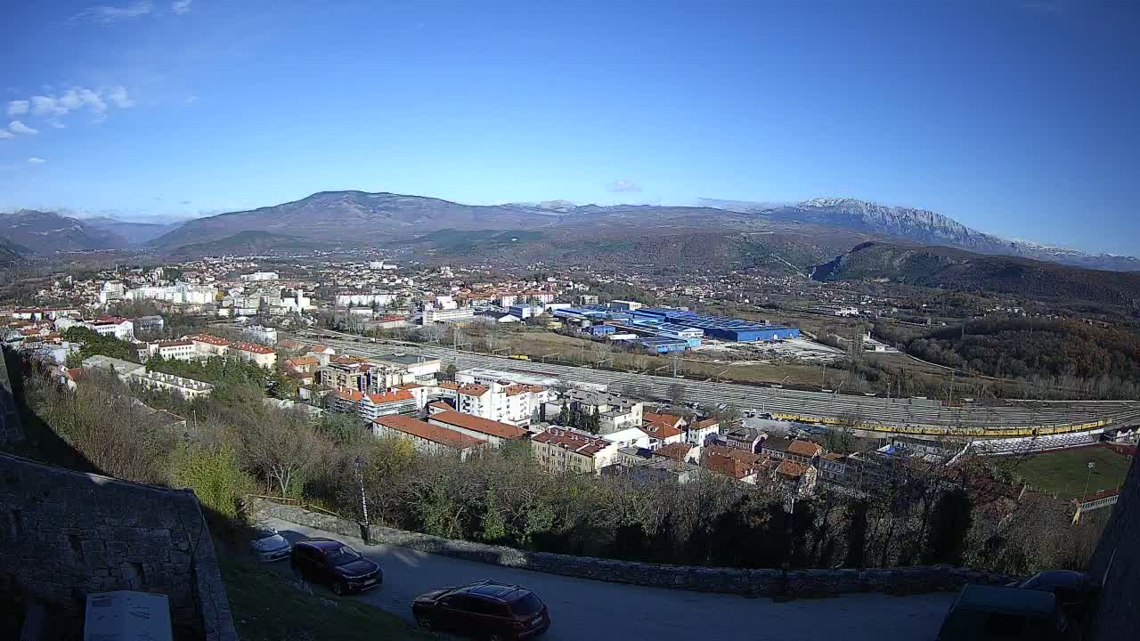 Knin  Skyline from Knin Castle Live Cam - Knin, Šibenik-Knin, Croatia