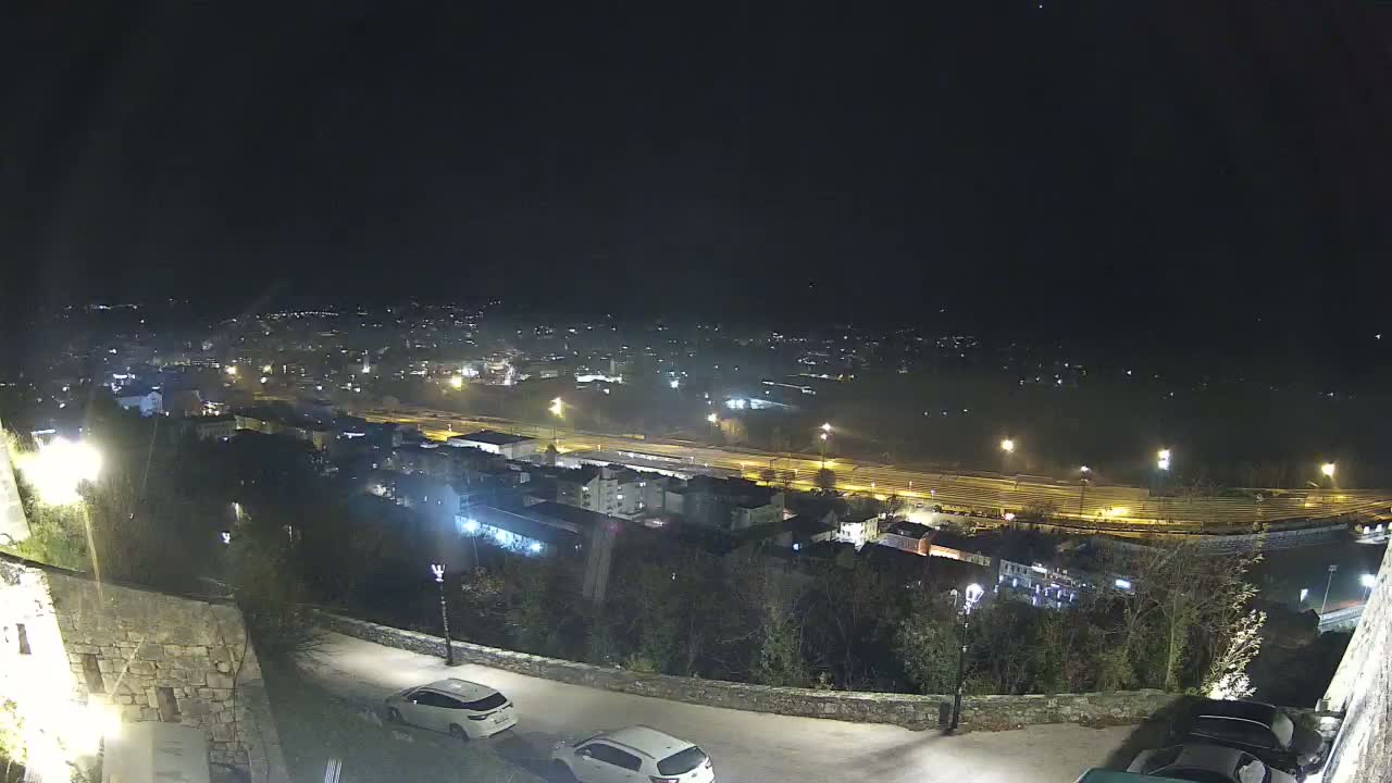 Knin  Skyline from Knin Castle Live Cam - Knin, Šibenik-Knin, Croatia