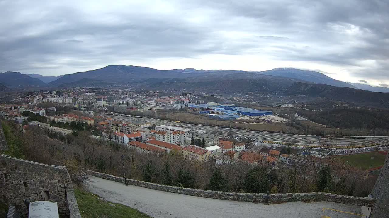 Knin  Skyline from Knin Castle Live Cam - Knin, Šibenik-Knin, Croatia