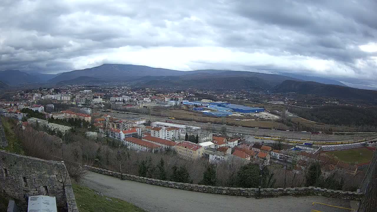 Knin  Skyline from Knin Castle Live Cam - Knin, Šibenik-Knin, Croatia