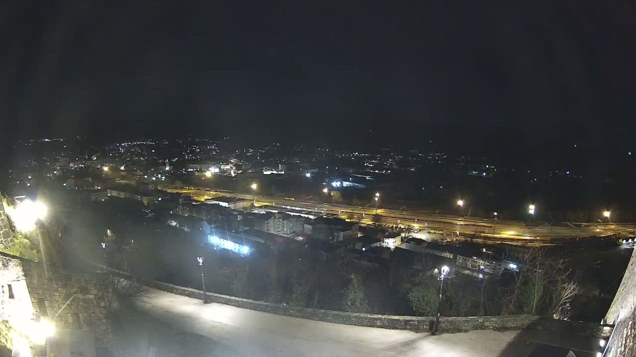 Knin  Skyline from Knin Castle Live Cam - Knin, Šibenik-Knin, Croatia