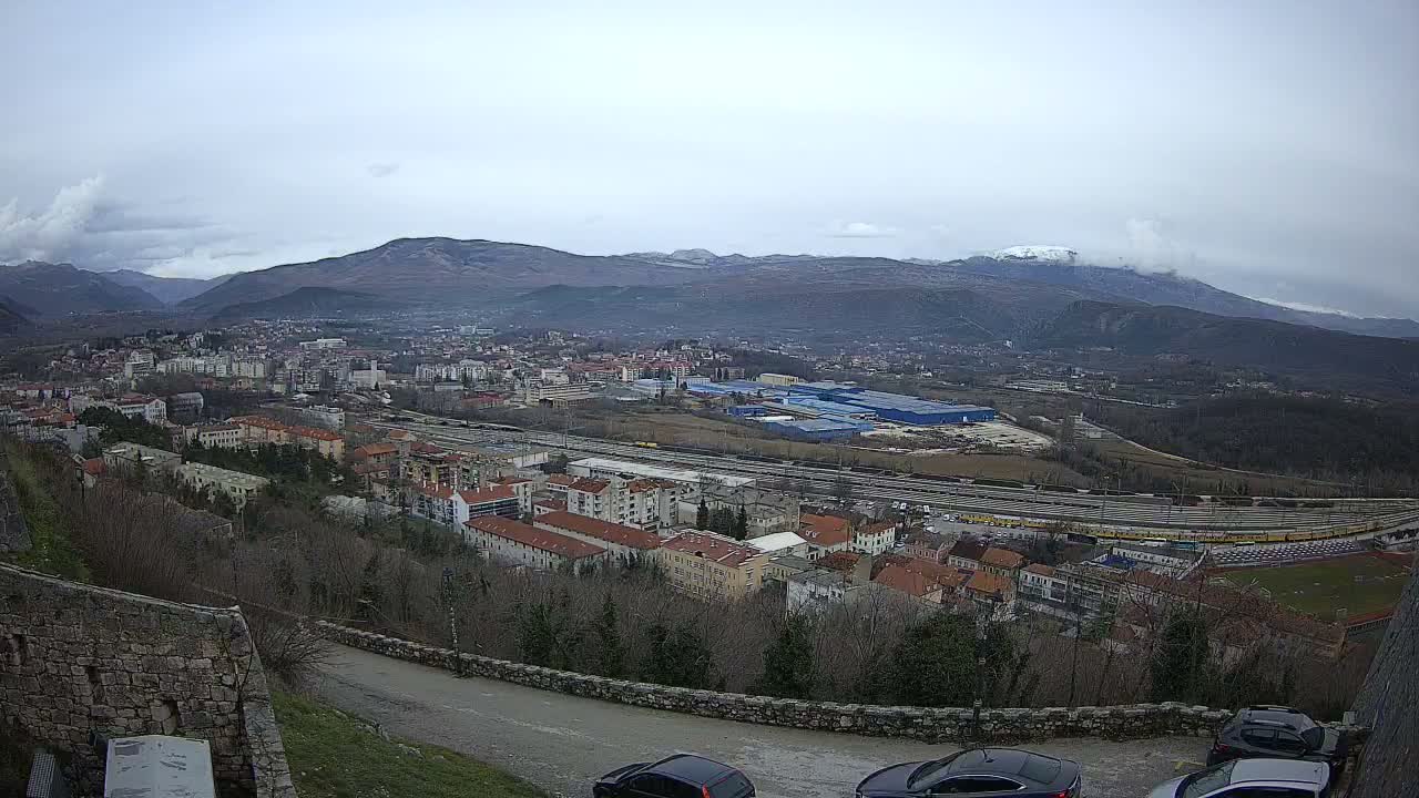 Knin  Skyline from Knin Castle Live Cam - Knin, Šibenik-Knin, Croatia