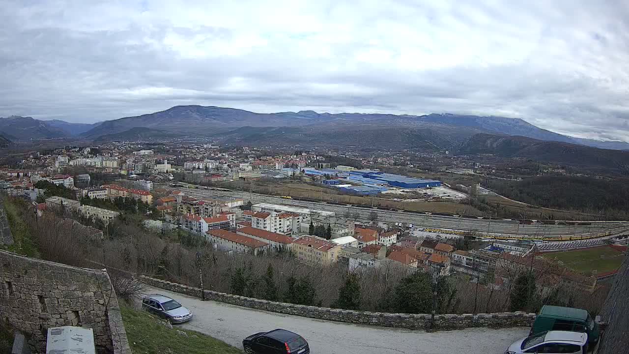 Knin  Skyline from Knin Castle Live Cam - Knin, Šibenik-Knin, Croatia