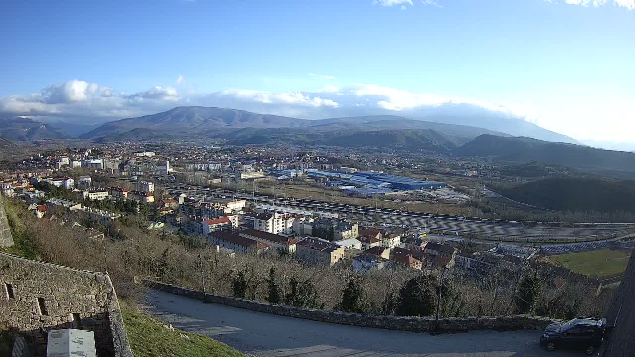 Knin  Skyline from Knin Castle Live Cam - Knin, Šibenik-Knin, Croatia
