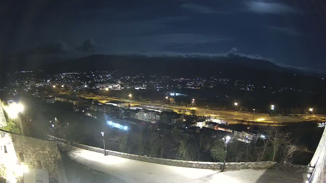 Knin  Skyline from Knin Castle Live Cam - Knin, Šibenik-Knin, Croatia