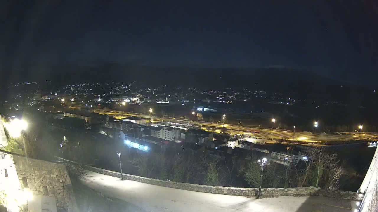 Knin  Skyline from Knin Castle Live Cam - Knin, Šibenik-Knin, Croatia