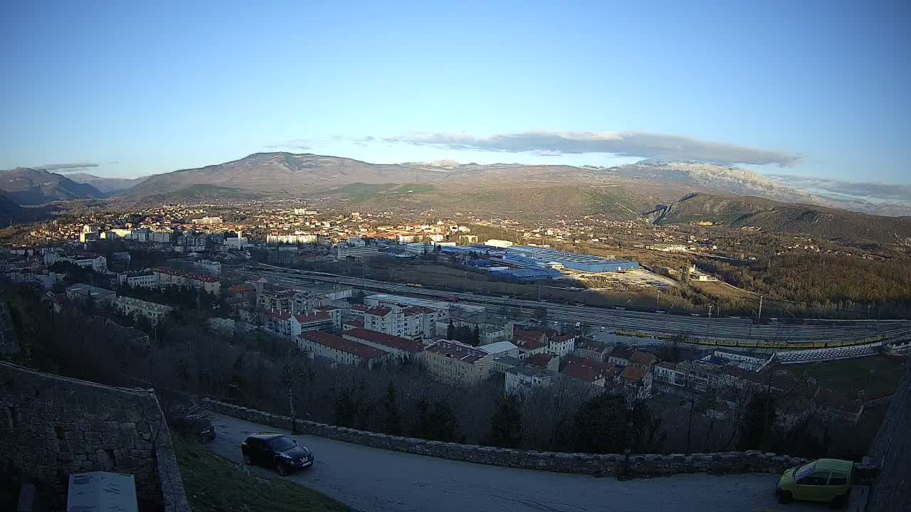 Knin  Skyline from Knin Castle Live Cam - Knin, Šibenik-Knin, Croatia
