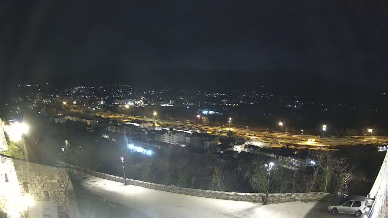 Knin  Skyline from Knin Castle Live Cam - Knin, Šibenik-Knin, Croatia