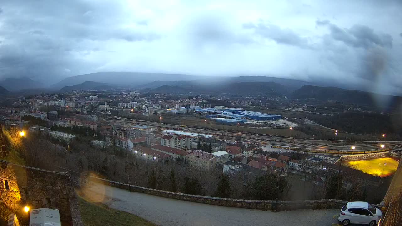 Knin  Skyline from Knin Castle Live Cam - Knin, Šibenik-Knin, Croatia