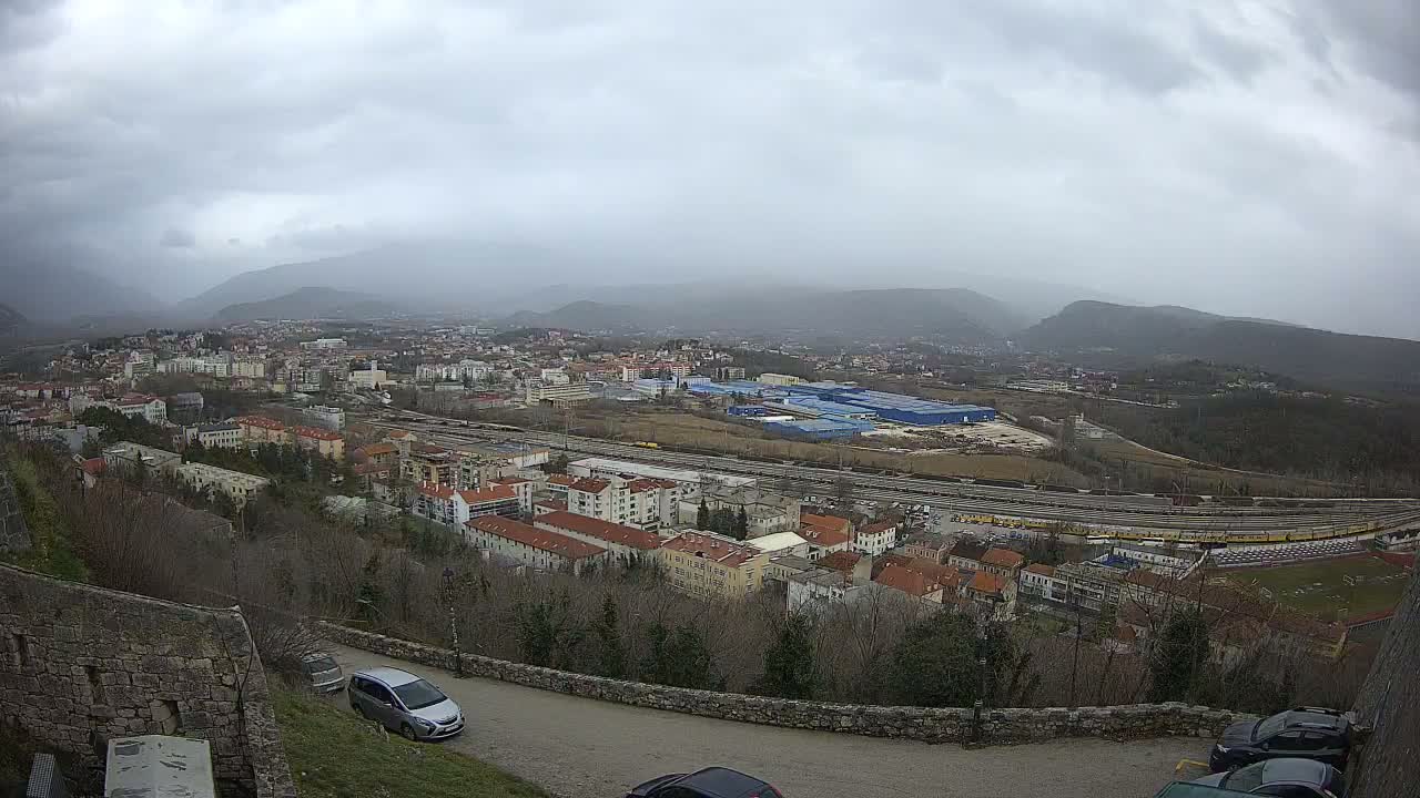 Knin  Skyline from Knin Castle Live Cam - Knin, Šibenik-Knin, Croatia