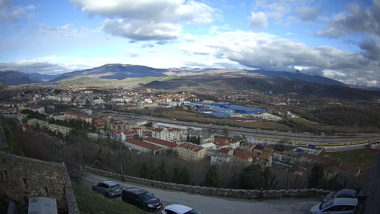 Knin  Skyline from Knin Castle Live Cam - Knin, Šibenik-Knin, Croatia