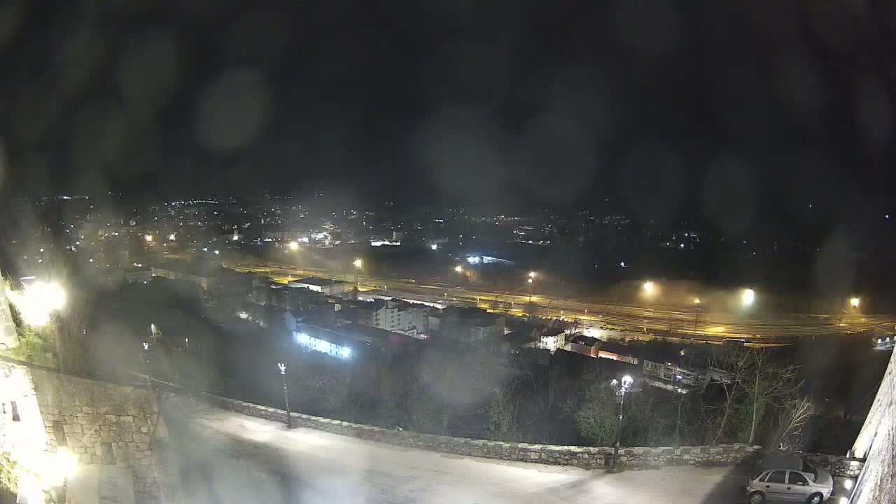 Knin  Skyline from Knin Castle Live Cam - Knin, Šibenik-Knin, Croatia