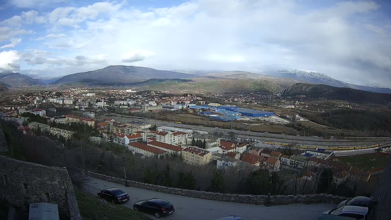 Knin  Skyline from Knin Castle Live Cam - Knin, Šibenik-Knin, Croatia