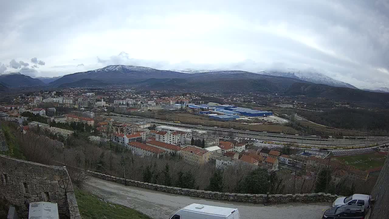 Knin  Skyline from Knin Castle Live Cam - Knin, Šibenik-Knin, Croatia