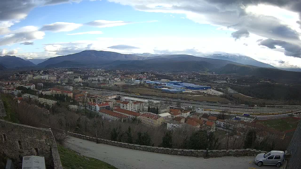 Knin  Skyline from Knin Castle Live Cam - Knin, Šibenik-Knin, Croatia