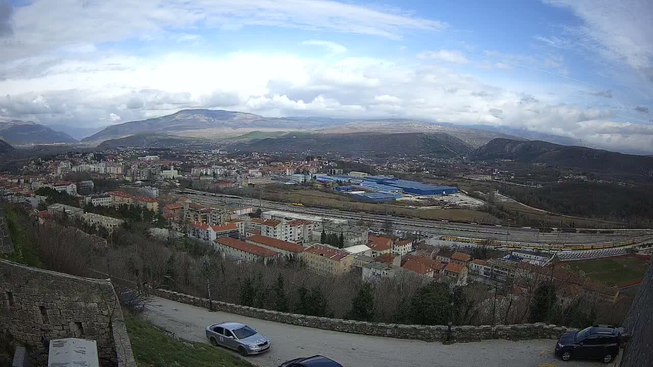 Knin  Skyline from Knin Castle Live Cam - Knin, Šibenik-Knin, Croatia
